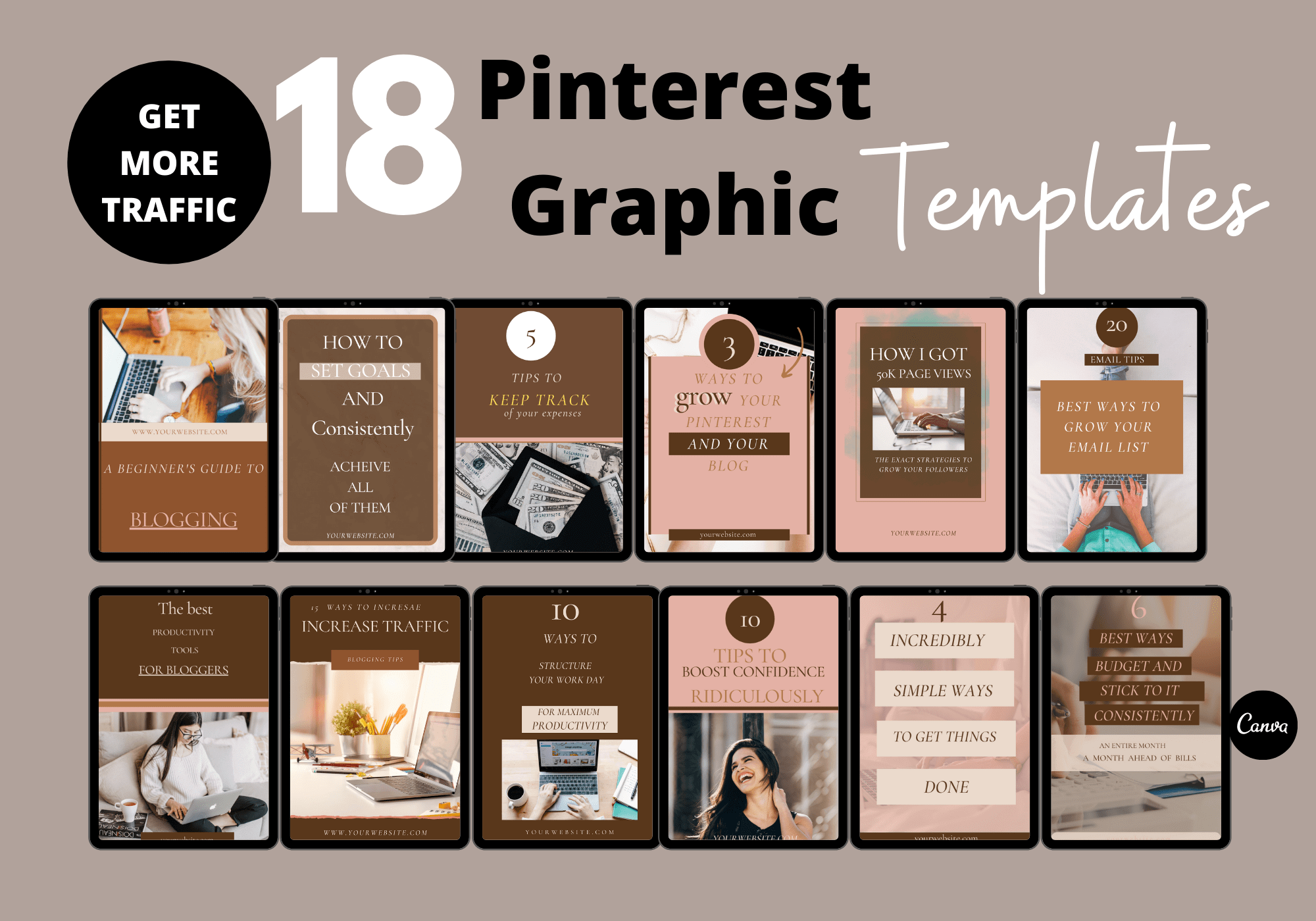 Pinterest Canva Templates| Fascinating | Dare Your Lifestyle