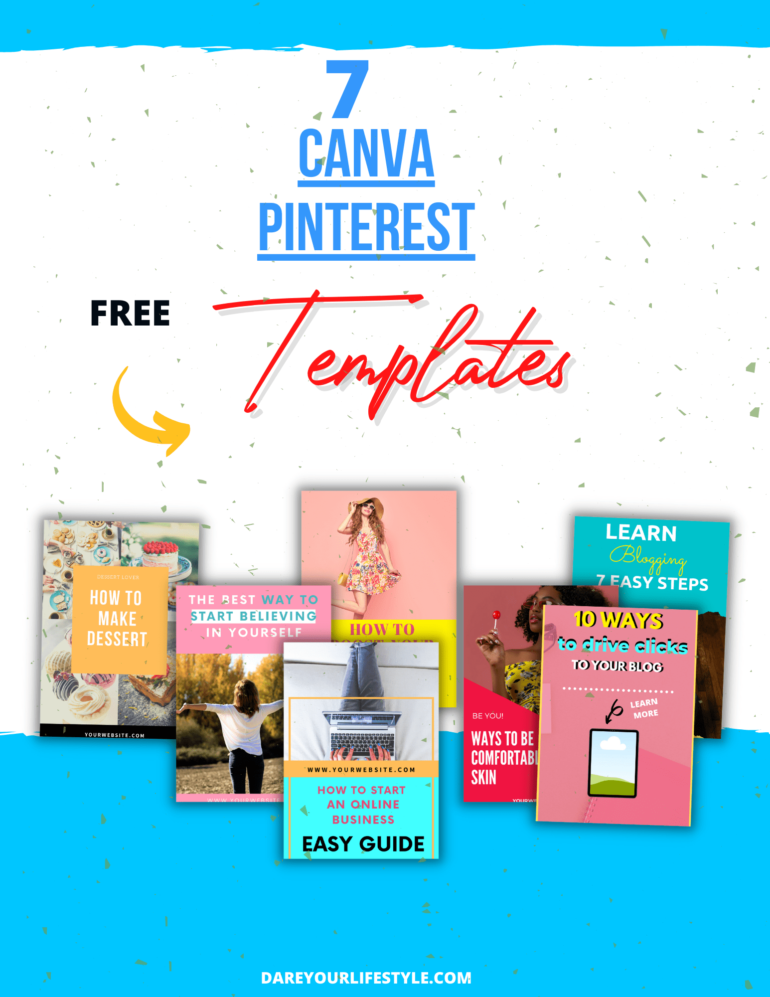 Free Pinterest Templates | Dare Your Lifestyle