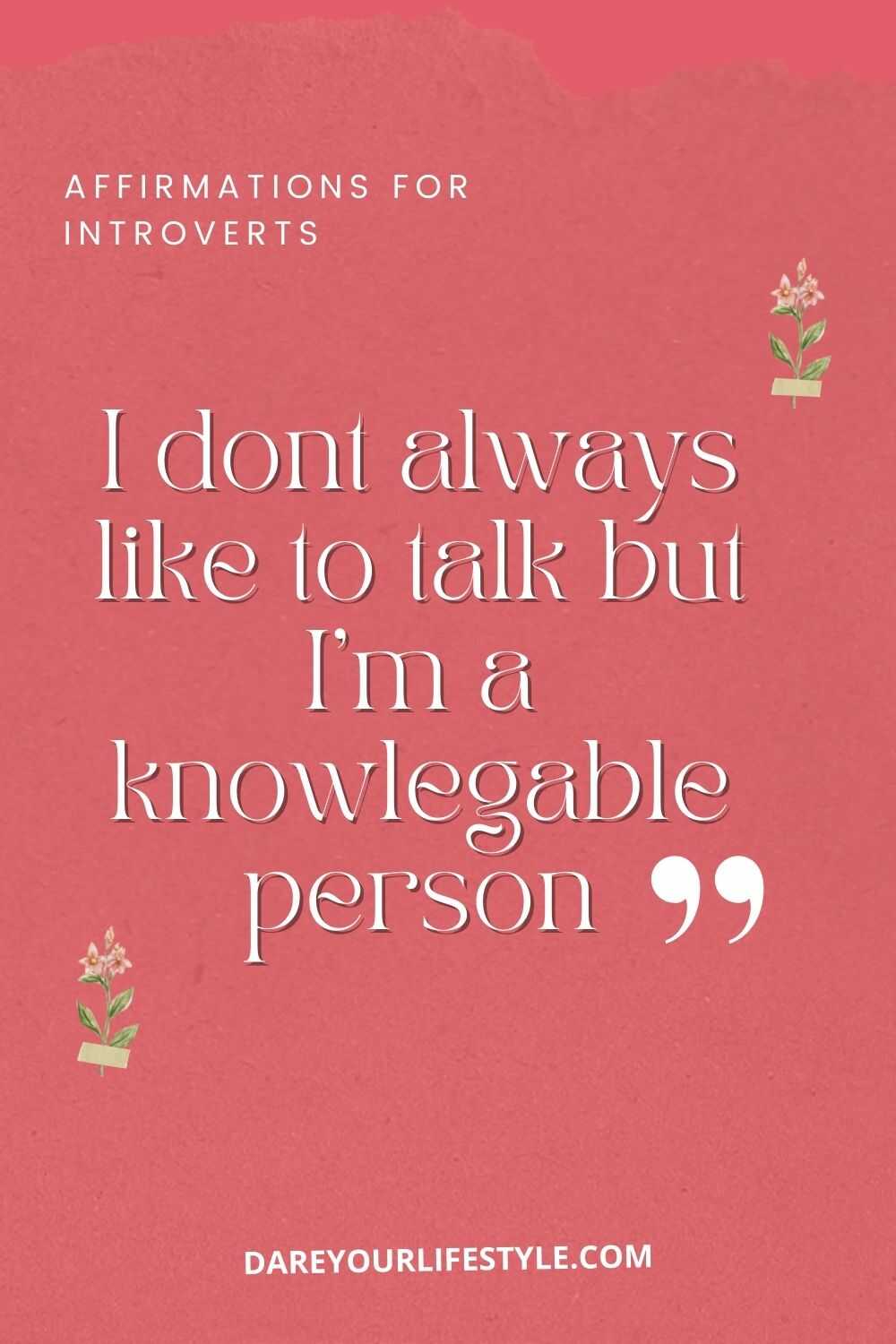 affirmations for introverts