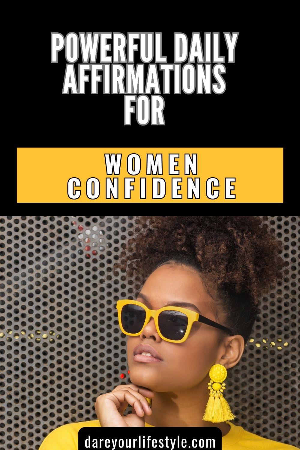 affirmations for women confidence
