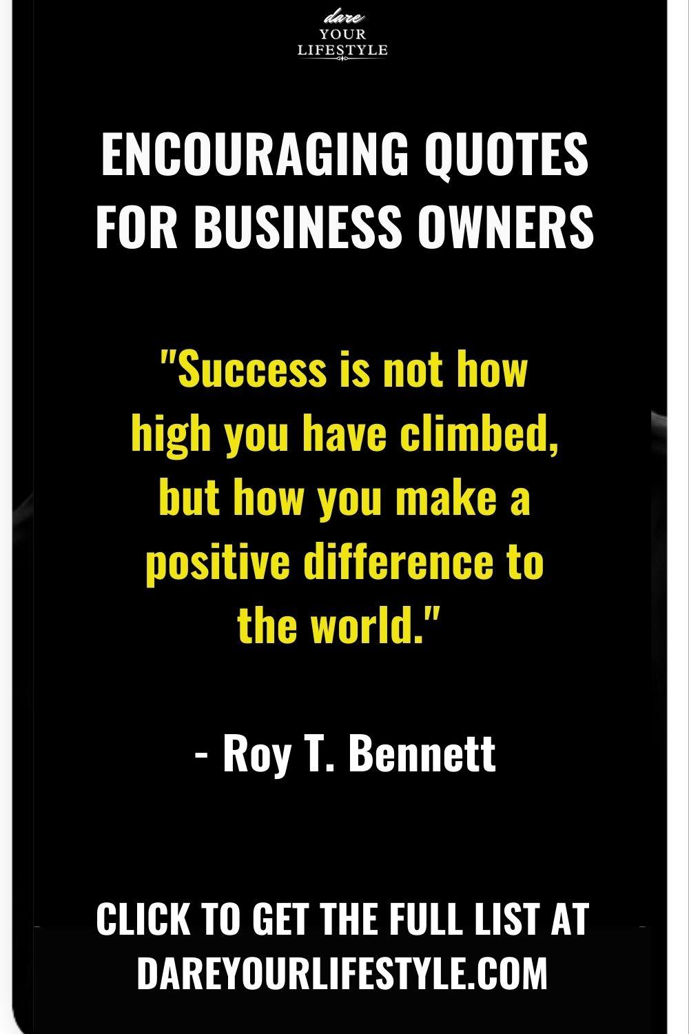 Encouraging Quotes for Business Owners