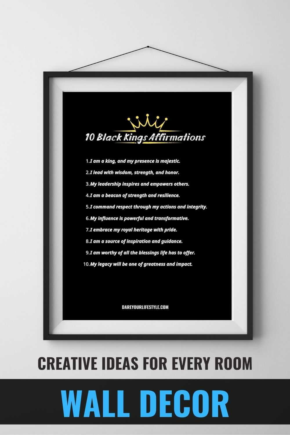 black king affirmations