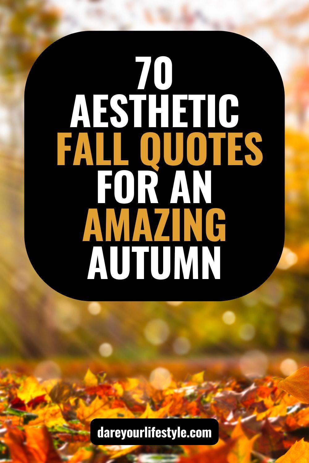 Aesthetic Fall Quotes