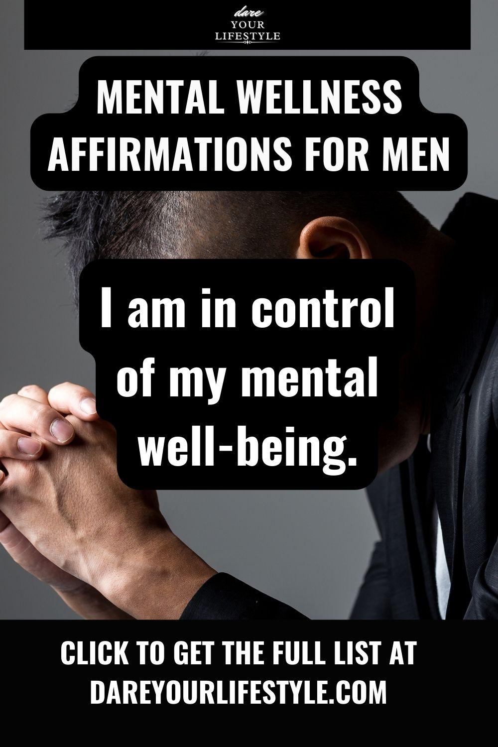 Mental Wellness Affirmations for Men