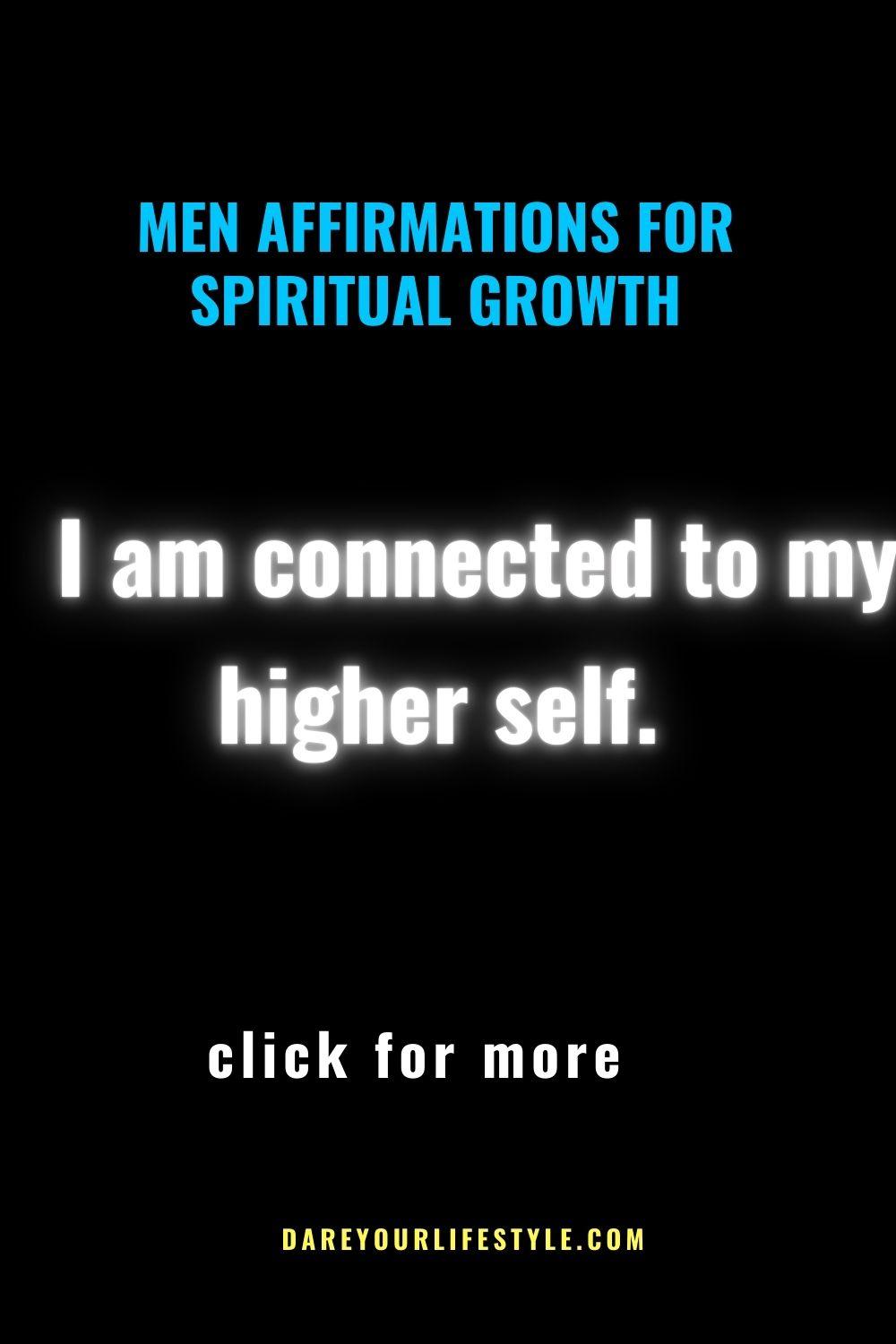 Men Affirmations for Spiritual Growth