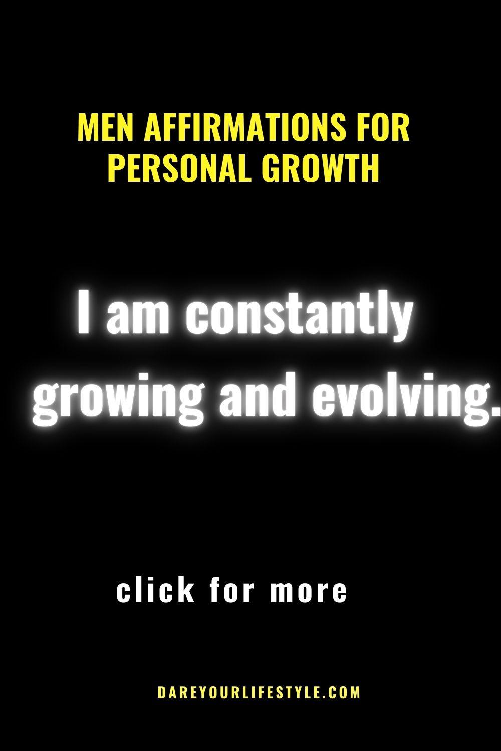 Men Affirmations for Personal Growth