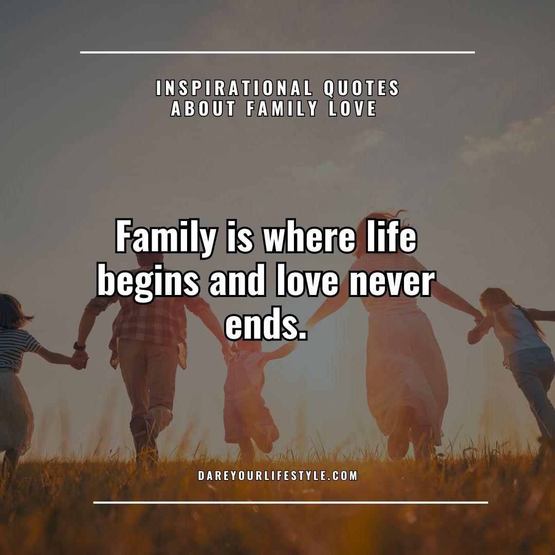  Inspirational Quotes about Family Love