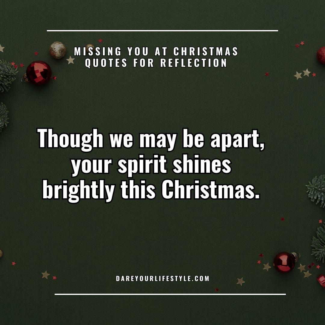 Missing You at Christmas Quotes for Reflection