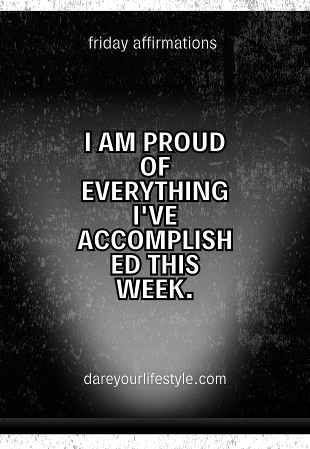 Friday Positive Affirmations