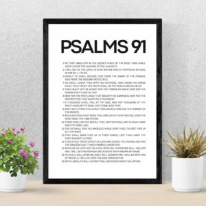 Psalm 91 printable wall art
