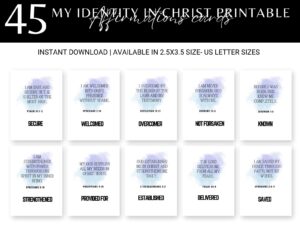 My Identity in Christ Printable