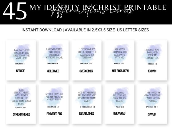 My Identity in Christ Printable
