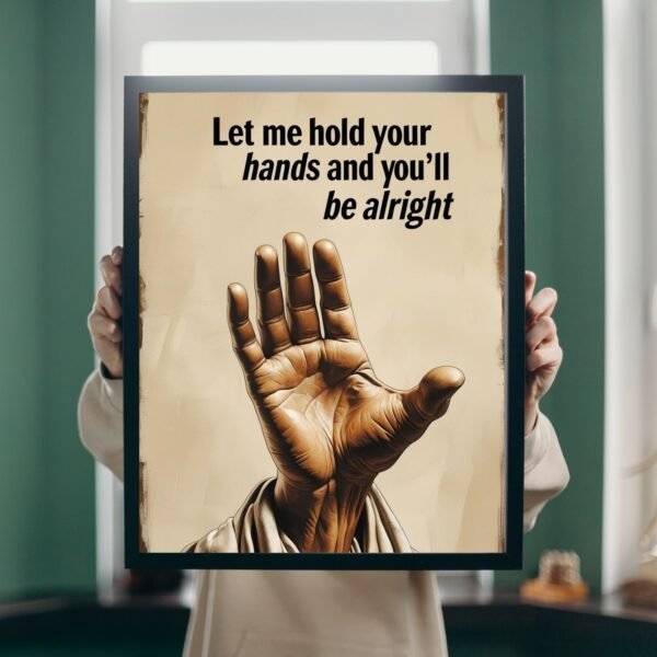 The Hand of God wall art print decor