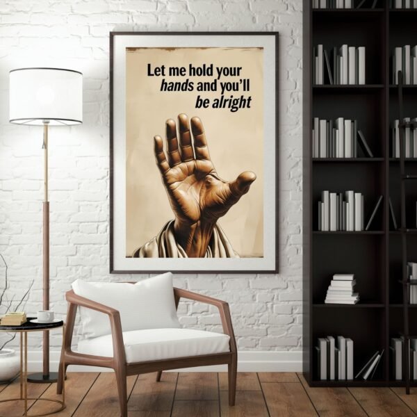 The Hand of God wall art print