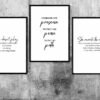 Girl boss inspirational wall art prints