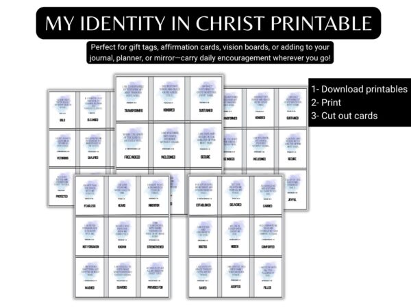 Printable Christian scripture cards