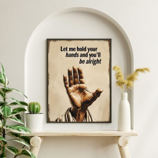 The Hand of God wall art print