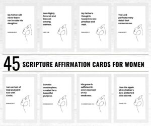 Scripture Affirmation Cards for Women
