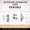 printable affirmation quote cards a
