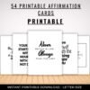 printable affirmation quote cards a