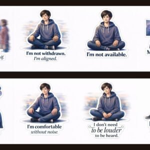 Introvert Stickers
