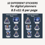 introvert stickers pack sheet introvert stickers pack sheet