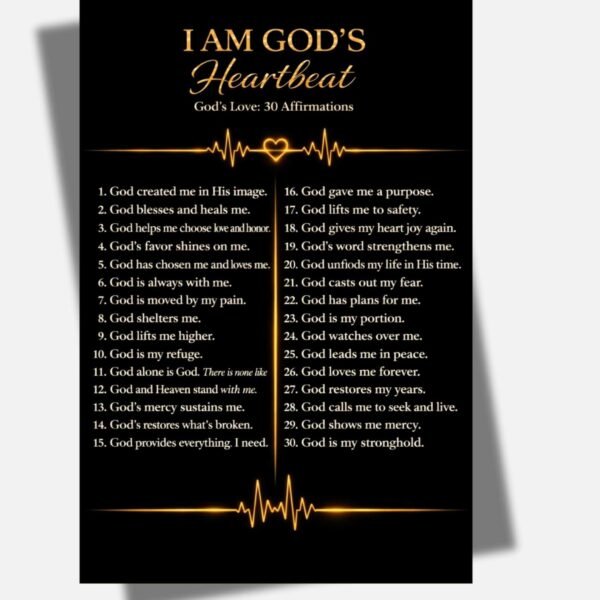 God’s Love Affirmation Wall Art Print