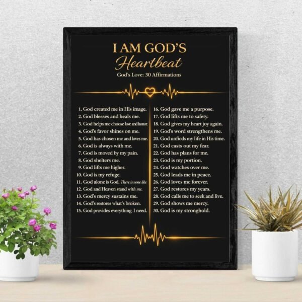 God’s Love Affirmation Wall Art Print