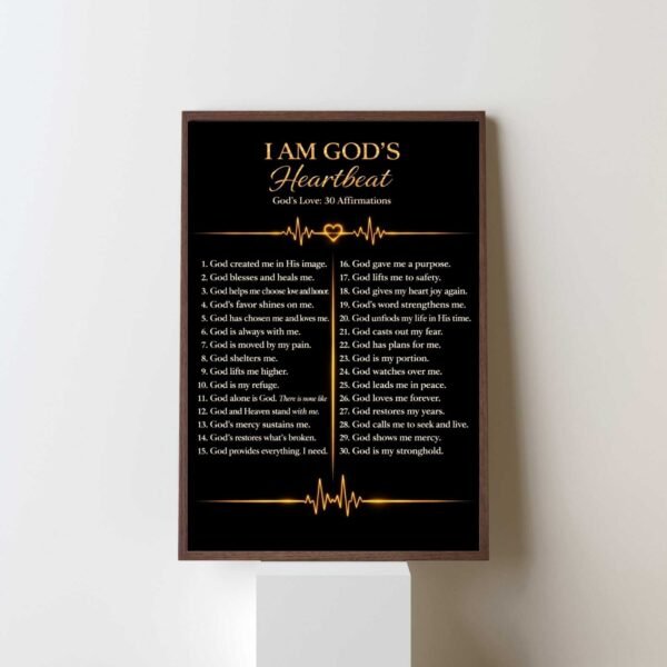God’s Love Affirmation Wall Art Print