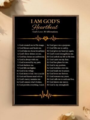 God’s Love Affirmation Wall Art Print