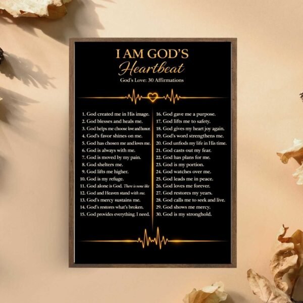 God’s Love Affirmation Wall Art Print